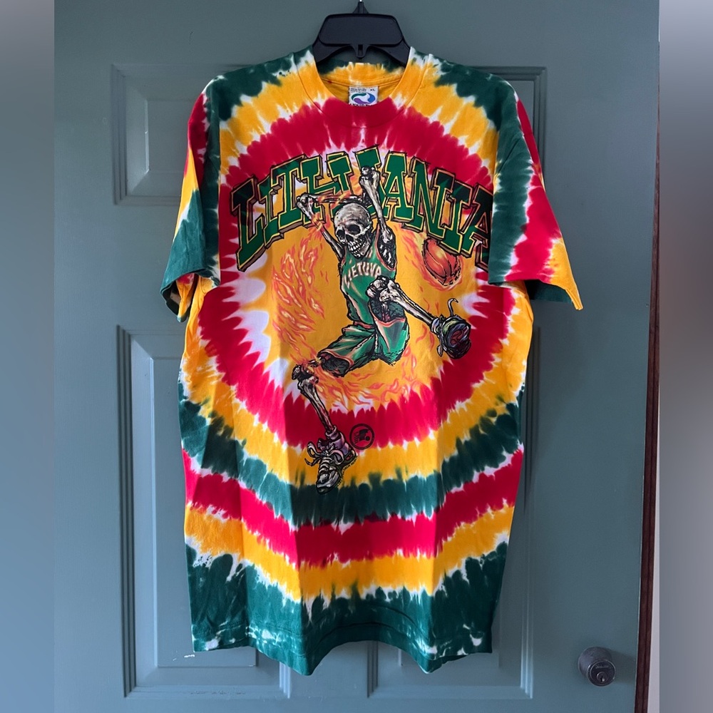 Vintage 1996 Authentic Grateful Dead Olympics Lithuania Tie Dye